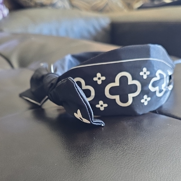 Headband With Bow Black And White New - Picture 2 of 4